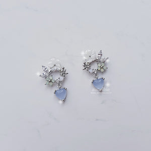 Baby Bouquet Earrings - Blue