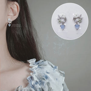 Baby Bouquet Earrings - Blue