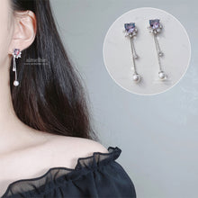 Load image into Gallery viewer, Cosmic Crystal Hearts Earrings