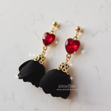 Load image into Gallery viewer, Ruby Blossom Earrings