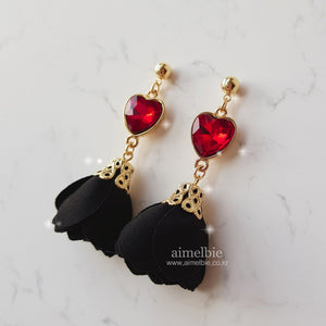 Ruby Blossom Earrings