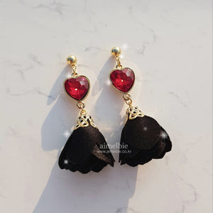 Ruby Blossom Earrings