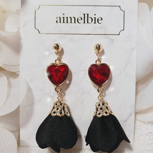 Ruby Blossom Earrings