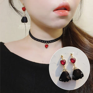 Ruby Blossom Earrings