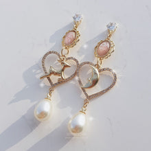 Load image into Gallery viewer, Rudolph and the Moon Earrings - Coral Pink ver.