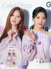 Load image into Gallery viewer, Violet Rose Earrings (Twice Mina, fromis_9 Hayoung Earrings)