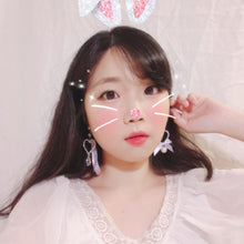 Load image into Gallery viewer, Violet Candy Pop Earrings (TWICE Momo Earrings)