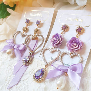 Violet Candy Pop Earrings (TWICE Momo Earrings)