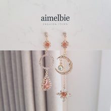 Load image into Gallery viewer, Teardrops of the Peach Planets (Lovelyz Kei, Weki Meki Elly earrings)