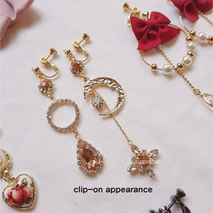 Teardrops of the Peach Planets (Lovelyz Kei, Weki Meki Elly earrings)