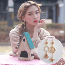 Load image into Gallery viewer, Teardrops of the Peach Planets (Lovelyz Kei, Weki Meki Elly earrings)
