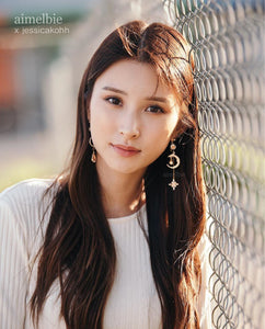 Teardrops of the Peach Planets (Lovelyz Kei, Weki Meki Elly earrings)