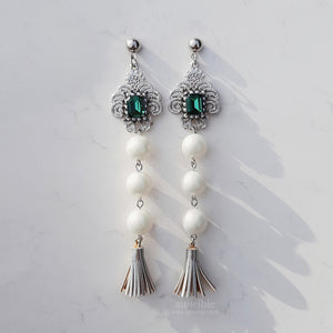 Antique Emerald Palace Earrings