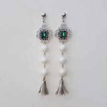 Load image into Gallery viewer, Antique Emerald Palace Earrings