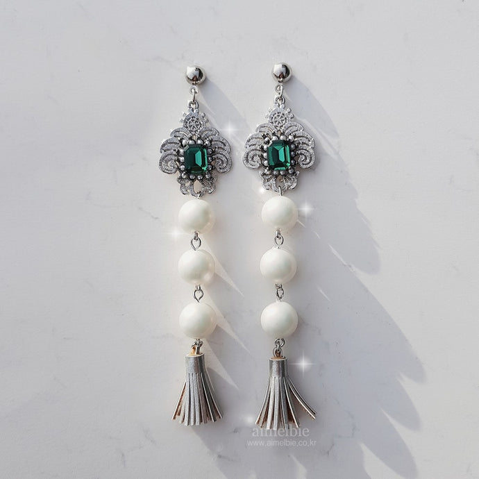 Antique Emerald Palace Earrings