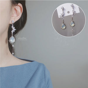 Heavenly Crystal Earrings - White Opal ver.