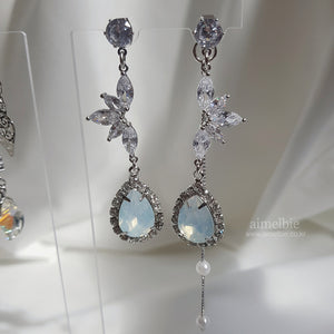 Heavenly Crystal Earrings - White Opal ver.