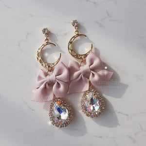 Rosequartz Moon Earrings (Kep1er Huening Bahiyyih, Weki Meki Yoojung Earrings)