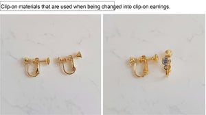 Rosequartz Moon Earrings (Kep1er Huening Bahiyyih, Weki Meki Yoojung Earrings)