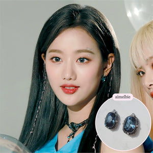 Antique Deep Blue Earrings (April Naeun, Yukika Earrings)