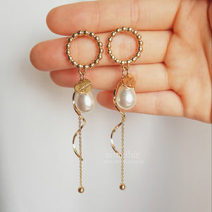 Golden Wave Earrings