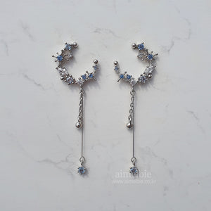 Blue Constellation Earrings