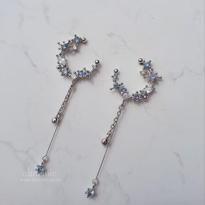 Blue Constellation Earrings