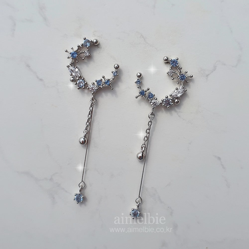 Blue Constellation Earrings