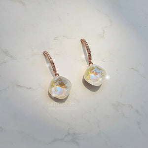 Premium Daily Crystal Earrings - White