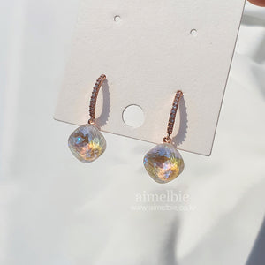 Premium Daily Crystal Earrings - White