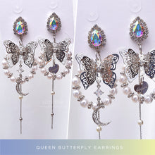 Load image into Gallery viewer, Queen Butterfly Earrings