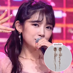 Diamond Petals Earrings - Peach Pink ver.