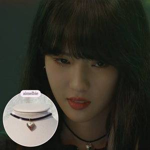 Vintage Heart Locket Choker (Bae Suzy from 'Doona!', IVE Yujin choker)