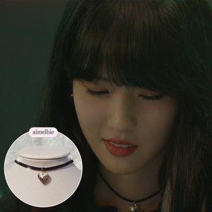 Vintage Heart Locket Choker ('Nevertheless Hyeji Yang, IVE Yujin, Rocketpunch Dahyun choker)