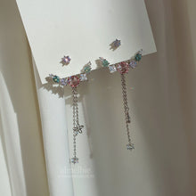 Load image into Gallery viewer, Pastel Jewel Arc Earrings