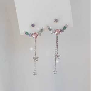 Pastel Jewel Arc Earrings