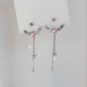 Pastel Jewel Arc Earrings