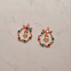 Christmas Wreath Earrings