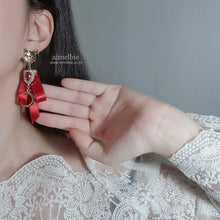 Load image into Gallery viewer, Melbie The Cat Series - Red Wizardry Earrings