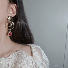 Load image into Gallery viewer, Melbie The Cat Series - Red Wizardry Earrings