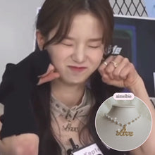 Load image into Gallery viewer, Love Pearl Choker Necklace - Gold ver. (Kep1er Yujin, Alice Chaejeong Choker)