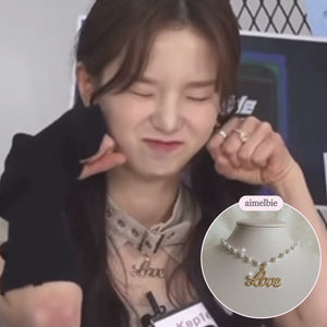 Love Pearl Choker Necklace - Gold ver. (Kep1er Yujin, Alice Chaejeong Choker)
