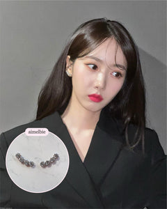 Simple Wing Earrings - Silver (VIVIZ Sinb and Oh My Girl Binnie Earrings)