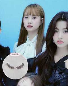 Simple Wing Earrings - Silver (VIVIZ Sinb and Oh My Girl Binnie Earrings)