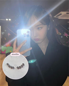 Simple Wing Earrings - Silver (VIVIZ Sinb and Oh My Girl Binnie Earrings)