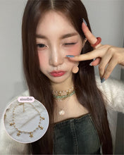 Load image into Gallery viewer, Starry Pearl Choker Necklace - Gold (Woo!ah! Minseo, Sora, Alice Chaejeong Necklace)