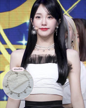 Load image into Gallery viewer, Starry Pearl Choker Necklace - Silver (Woo!ah! Nana, FIFTY FIFTY Sio, Kep1er Chaehyun Necklace)