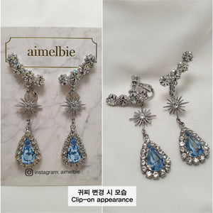 Stellar Elf Earrings - Light Sapphire (Rocket Punch Dahyun Earrings)